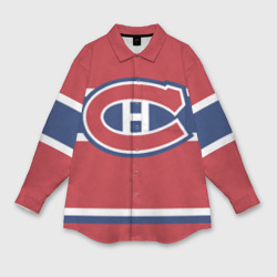 Мужская рубашка oversize 3D Montreal Canadiens