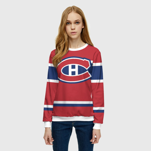 Женский свитшот 3D Montreal Canadiens, цвет 3D печать - фото 3