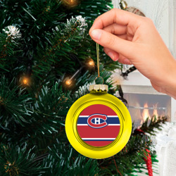 Стеклянный ёлочный шар Montreal Canadiens - фото 2