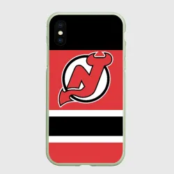 Чехол для iPhone XS Max матовый New Jersey Devils