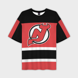 Мужская футболка oversize 3D New Jersey Devils