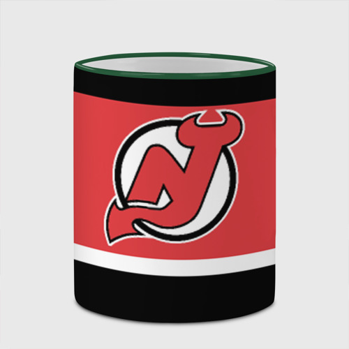 Кружка с полной запечаткой New Jersey Devils, цвет Кант зеленый - фото 4