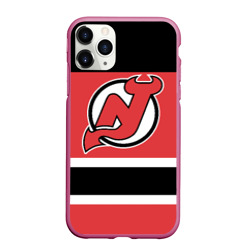 Чехол для iPhone 11 Pro Max матовый New Jersey Devils