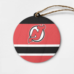 Деревянная игрушка круг New Jersey Devils