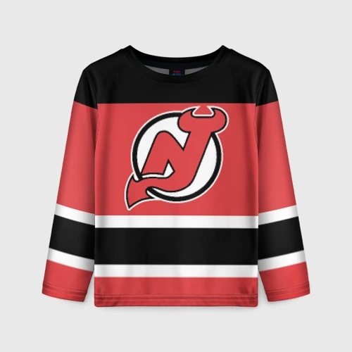 Детский лонгслив 3D New Jersey Devils
