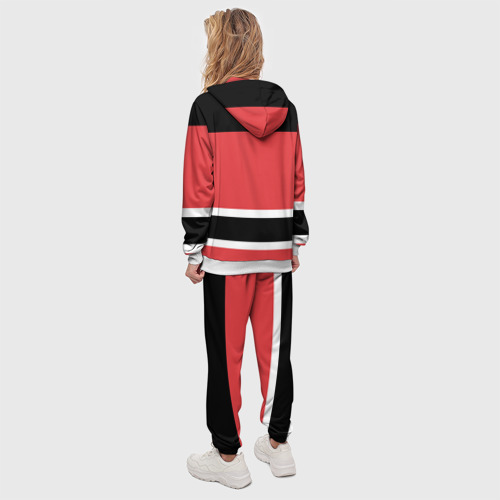 Женский костюм с толстовкой 3D New Jersey Devils, цвет белый - фото 4