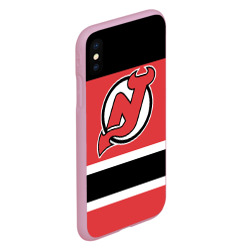 Чехол для iPhone XS Max матовый New Jersey Devils - фото 2