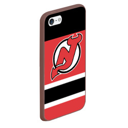 Чехол для iPhone 5/5S матовый New Jersey Devils - фото 2