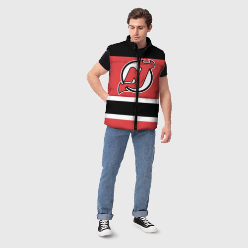 Мужской жилет утепленный 3D New Jersey Devils, цвет черный - фото 5