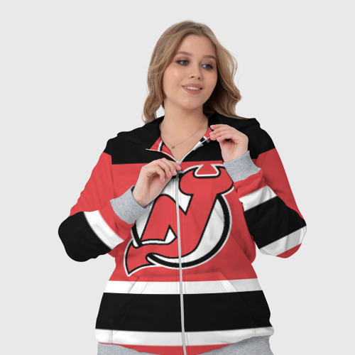Женский костюм 3D New Jersey Devils, цвет меланж - фото 7
