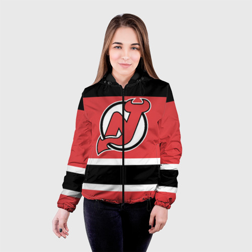 Женская куртка 3D New Jersey Devils, цвет черный - фото 3