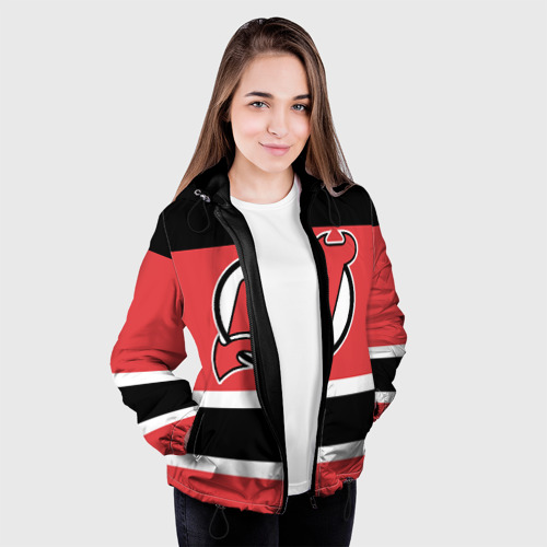 Женская куртка 3D New Jersey Devils, цвет черный - фото 4