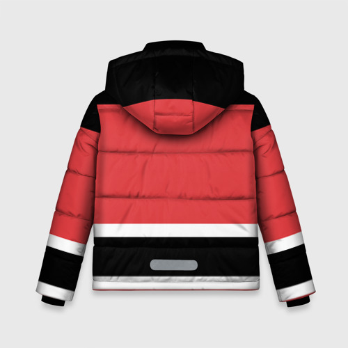 Зимняя куртка для мальчиков 3D с принтом New Jersey Devils, вид сзади #1