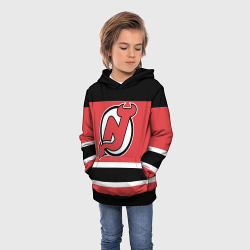 Детская толстовка 3D New Jersey Devils, цвет черный - фото 3