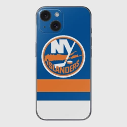 Чехол для iPhone 15 силиконовый с защитой камеры New York Islanders