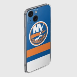 Чехол для iPhone 15 силиконовый с защитой камеры New York Islanders - фото 2