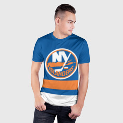 Мужская футболка 3D Slim New York Islanders - фото 2