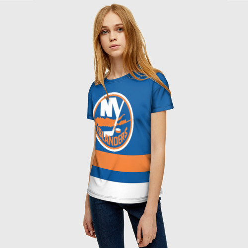 Женская футболка 3D New York Islanders, цвет 3D печать - фото 3