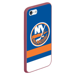 Чехол для iPhone 5/5S матовый New York Islanders - фото 2