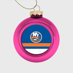 Стеклянный ёлочный шар New York Islanders