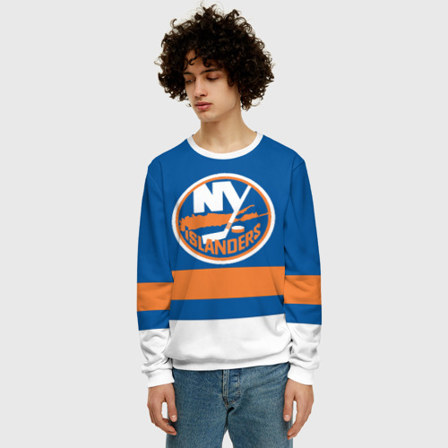Мужской свитшот 3D New York Islanders, цвет белый - фото 3