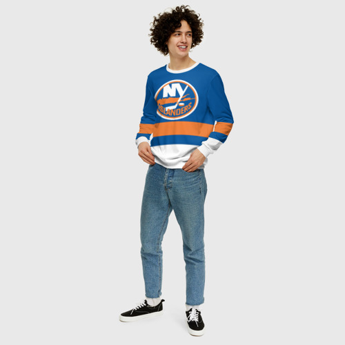 Мужской свитшот 3D New York Islanders, цвет белый - фото 5