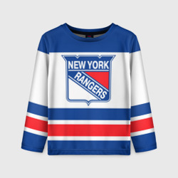 Детский лонгслив 3D New York Rangers