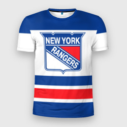 Мужская футболка 3D Slim New York Rangers