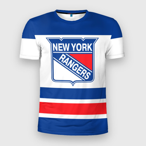 Мужская футболка 3D Slim New York Rangers