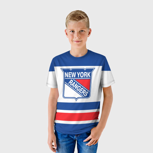 Детская футболка 3D New York Rangers, цвет 3D печать - фото 3