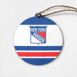 Деревянная игрушка круг New York Rangers