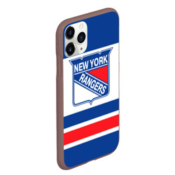 Чехол для iPhone 11 Pro Max матовый New York Rangers - фото 2