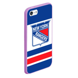 Чехол для iPhone 5/5S матовый New York Rangers - фото 2