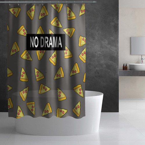 Штора 3D для ванной No drama - фото 3