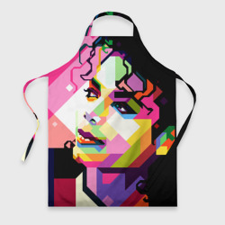 Фартук 3D Майкл Джексон портрет поп-арт лицо