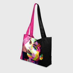 Пляжная сумка 3D Майкл Джексон портрет поп-арт лицо - фото 2