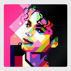 Магнитный плакат 3Х3 Майкл Джексон портрет поп-арт лицо