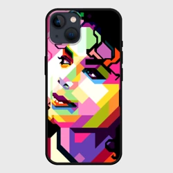 Чехол для iPhone 14 Майкл Джексон портрет поп-арт лицо