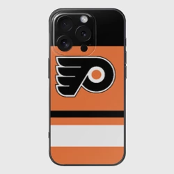 Чехол для iPhone 16 Pro Max силиконовый с защитой камеры Philadelphia Flyers