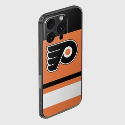 Чехол для iPhone 16 Pro Max силиконовый с защитой камеры Philadelphia Flyers - фото 2
