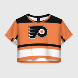 Женская футболка Crop-top 3D Philadelphia Flyers