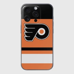 Чехол для iPhone 15 Pro силиконовый с защитой камеры Philadelphia Flyers