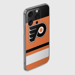 Чехол для iPhone 15 Pro силиконовый с защитой камеры Philadelphia Flyers - фото 2