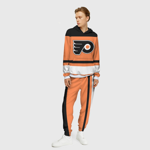 Мужской костюм с толстовкой 3D Philadelphia Flyers, цвет белый - фото 3