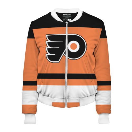 Женский бомбер 3D Philadelphia Flyers, цвет белый