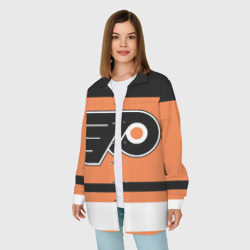 Женская рубашка oversize 3D Philadelphia Flyers - фото 2