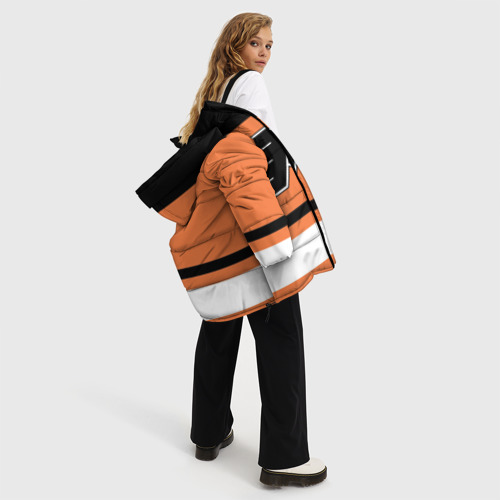 Женская зимняя куртка Oversize Philadelphia Flyers, цвет черный - фото 5