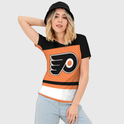 Женская футболка 3D Slim Philadelphia Flyers - фото 2