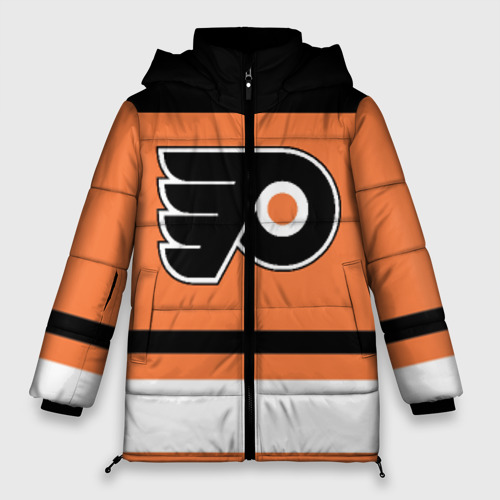 Женская зимняя куртка Oversize Philadelphia Flyers, цвет черный