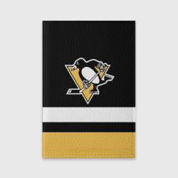 Обложка для паспорта матовая кожа Pittsburgh Penguins